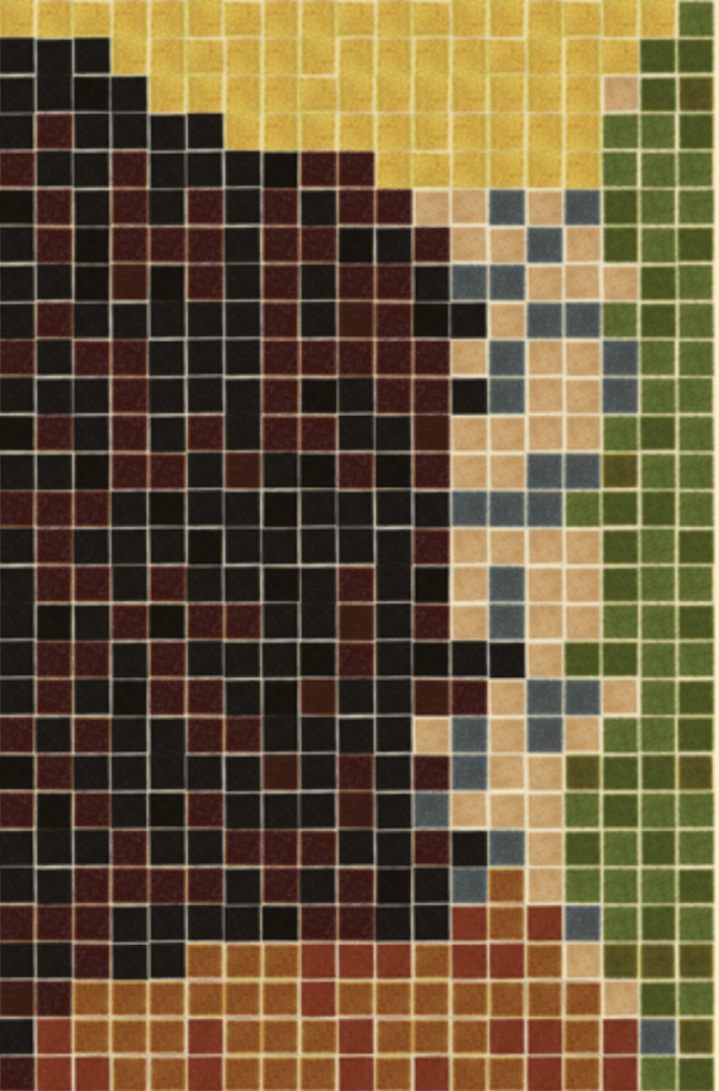 Mona Lisa as a Vanderpoel grid